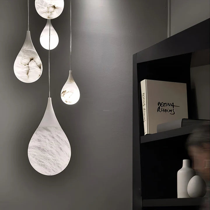 Raindrop Alabaster Chandelier 20"