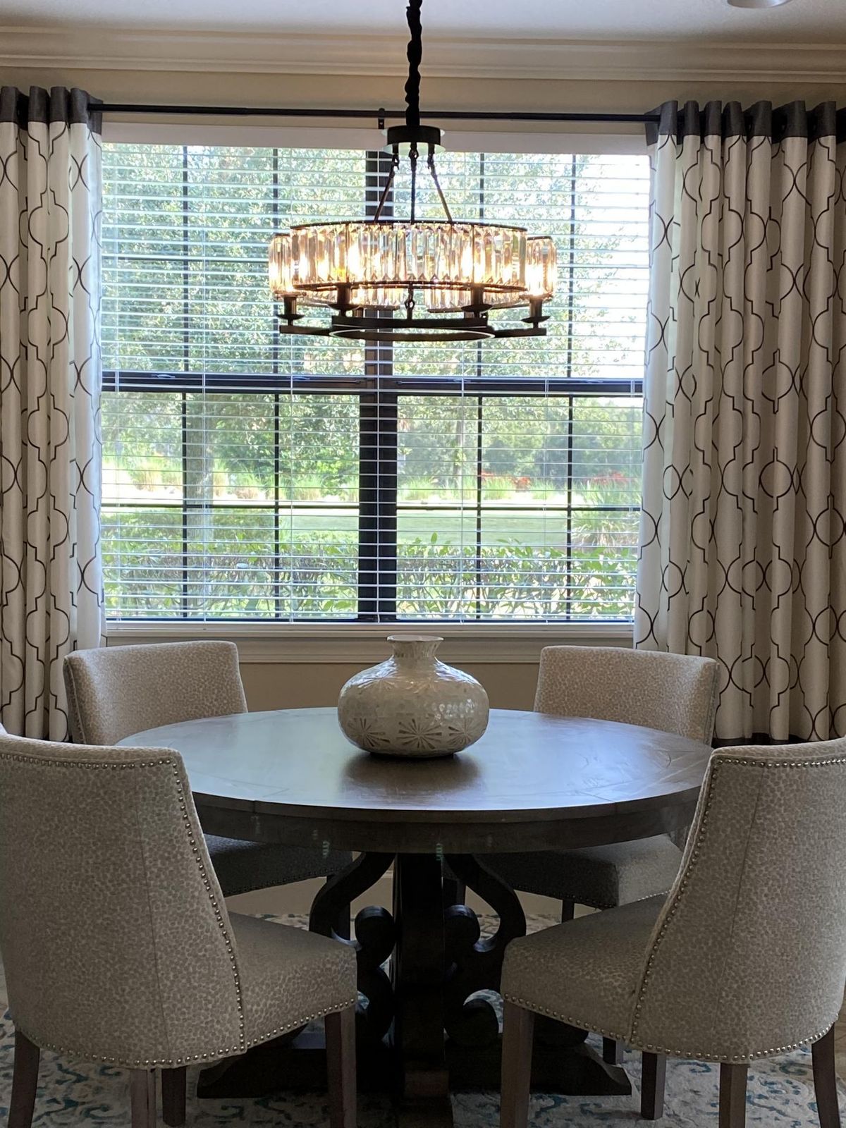 Decorative 6/ 8/ 10/ 12-Light Crystal Ceiling Chandelier Triangular Prism Island Light Fixture Metal Shade for Living Room-MEET LIGHTING