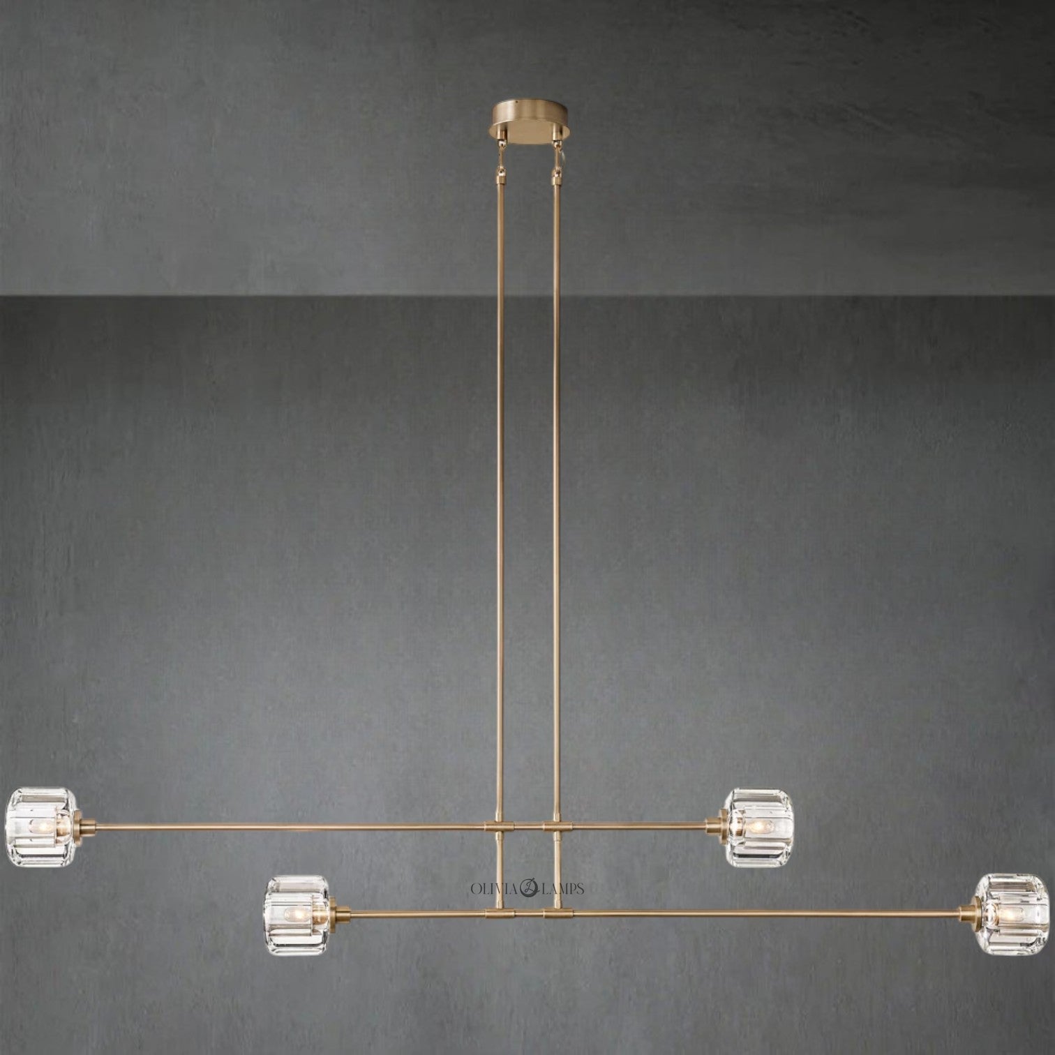 Domaret Mobile Linear Chandelier 54" 72"