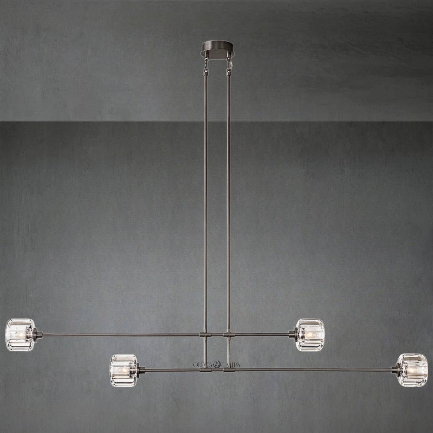 Domaret Mobile Linear Chandelier 54" 72"