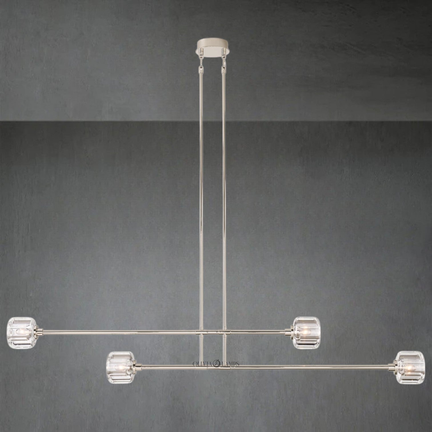 Domaret Mobile Linear Chandelier 54" 72"