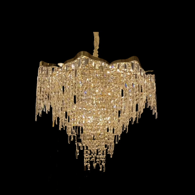 Crystal Tassel Chandelier Set For Living Room/Dining Room and Bedroom-MEET LIGHTING