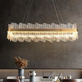 Flake Crystal Rectangle Chandelier