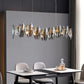 Multi-Sided Crystal Linear Chandelier