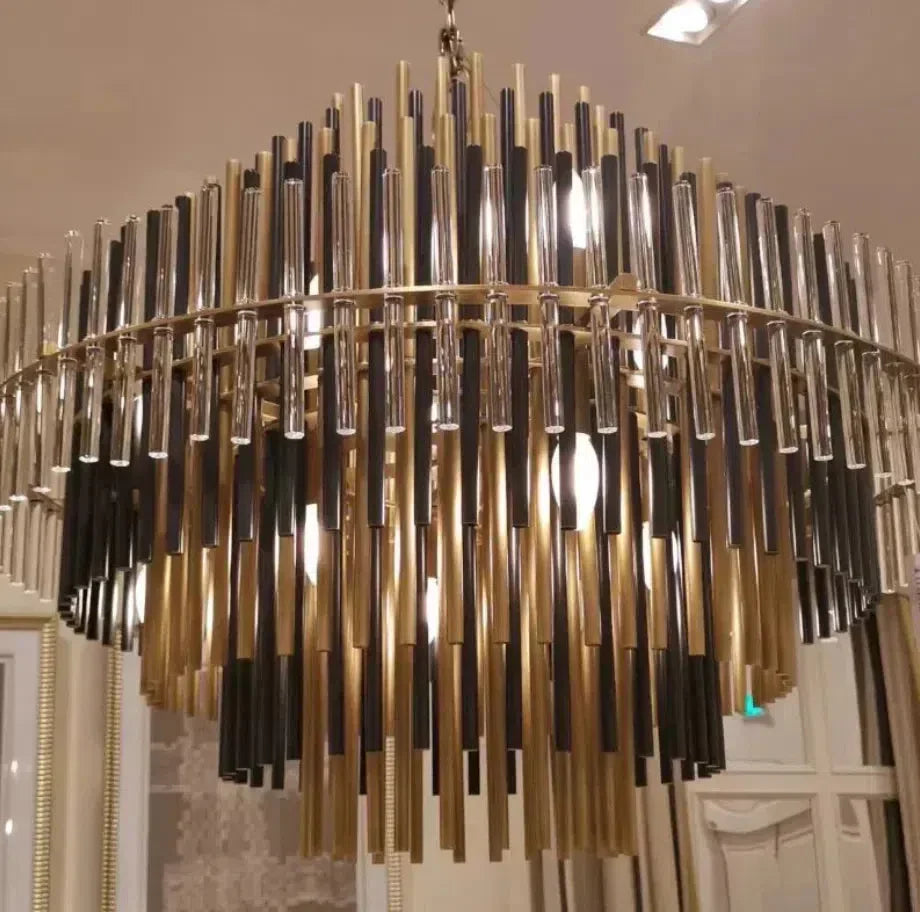 Email Burnished Brass Chandelier 24''32''42''