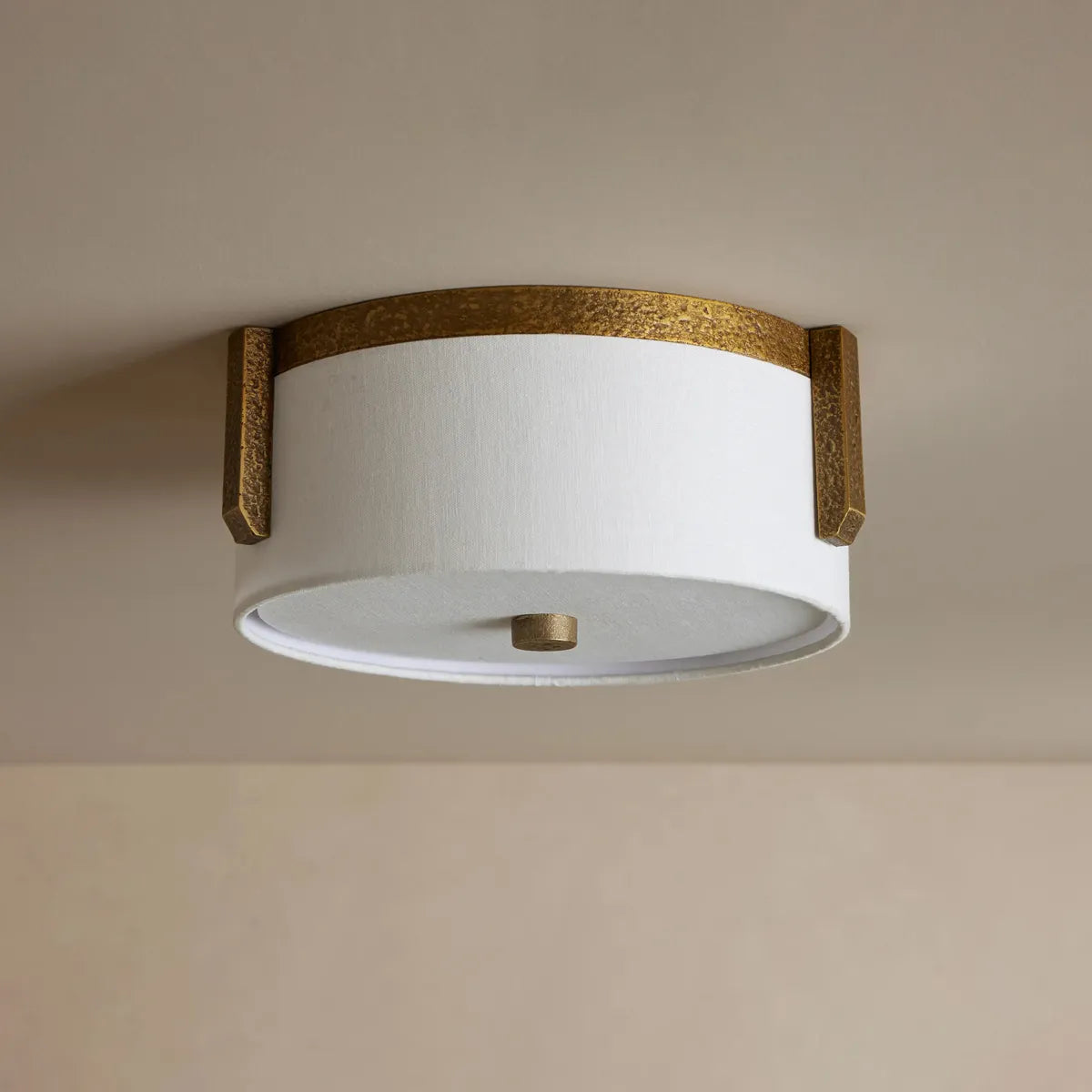 Emmet Flush Mount Brass