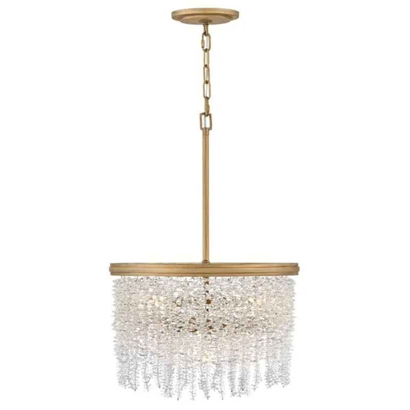 Vac Crystal 18" Round Chandelier