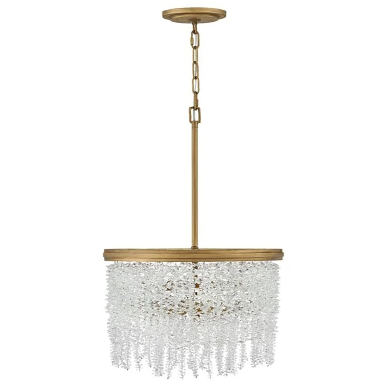 Vac Crystal 18" Round Chandelier