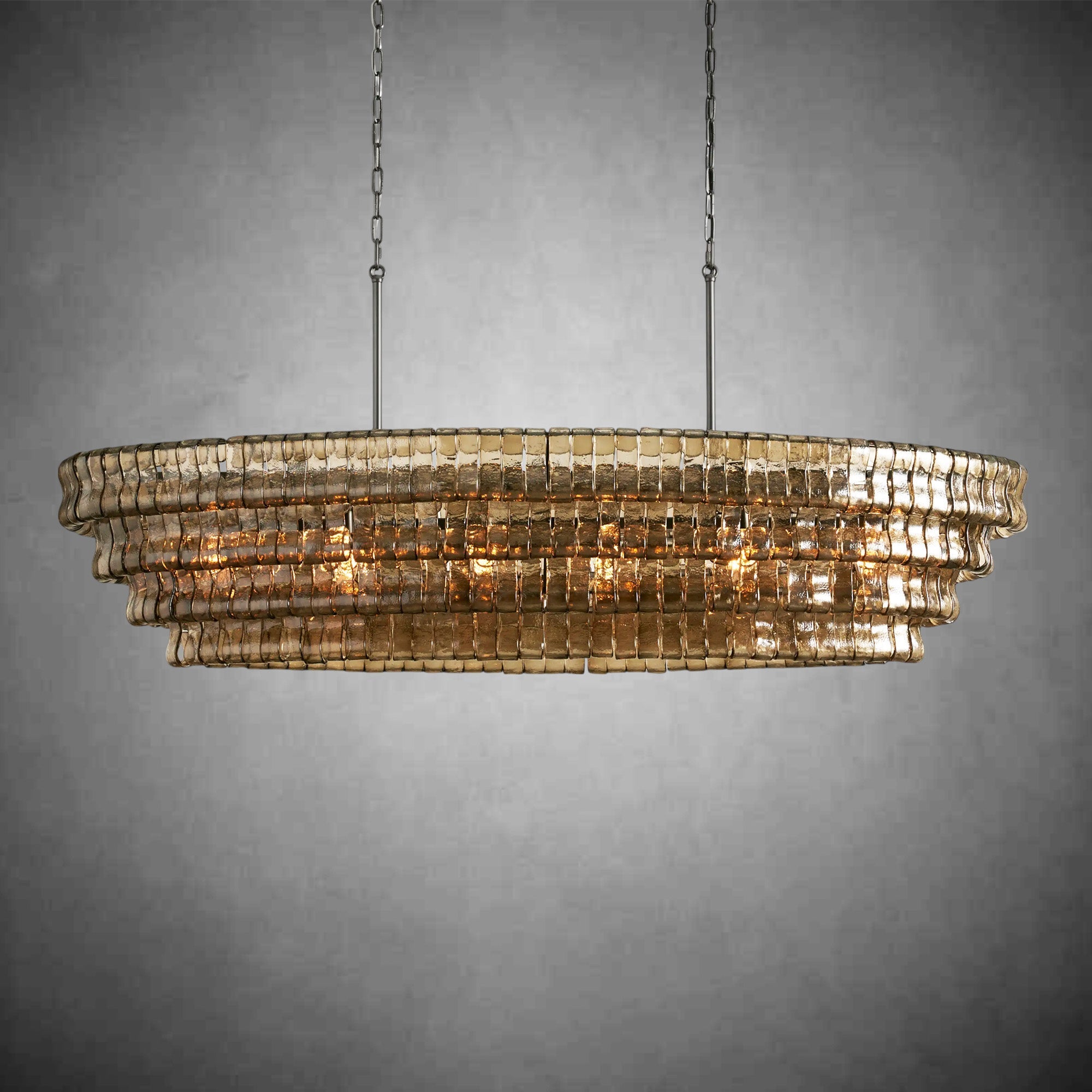 Ghiaccio Oval Chandelier 54''65''