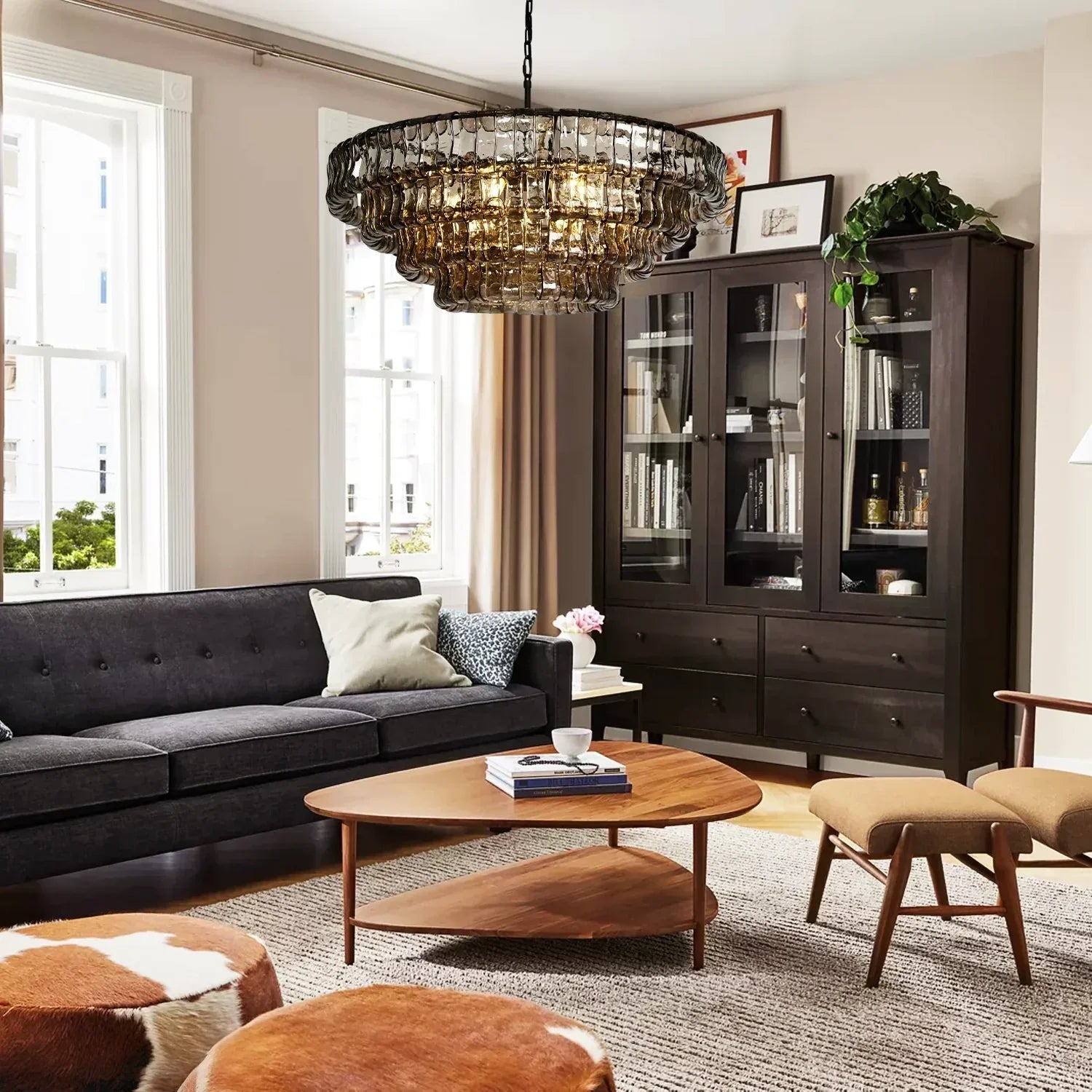 Ghiaccio Round Chandelier 24" 36" 48" 60" - Camilalamps - CA-A31900