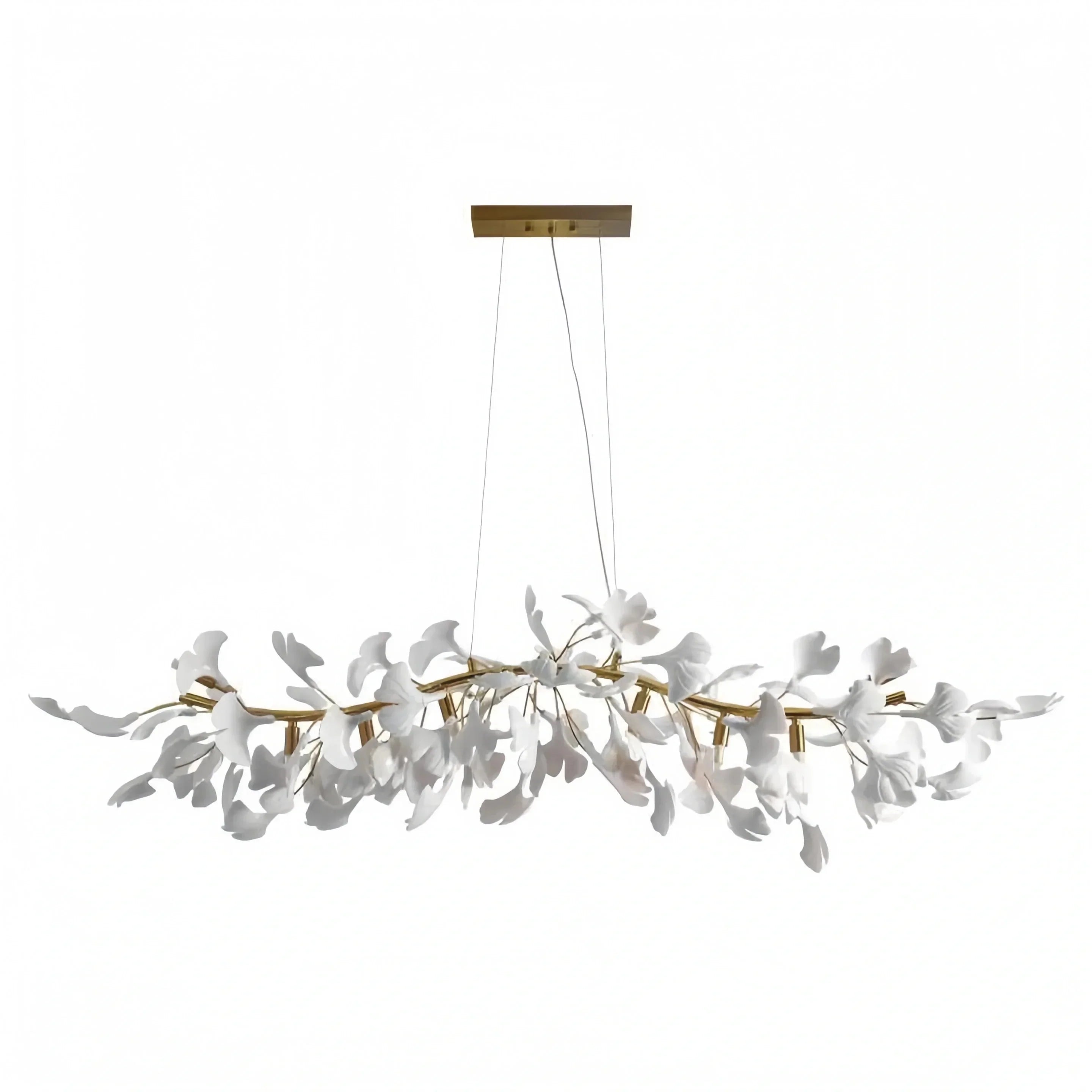 Ginkgo Luxury Linear Chandelier Style C - L 31.5″(80cm) x W 17.7″(45cm) x H 13.8″(35cm) (G9*6)Blushlighting