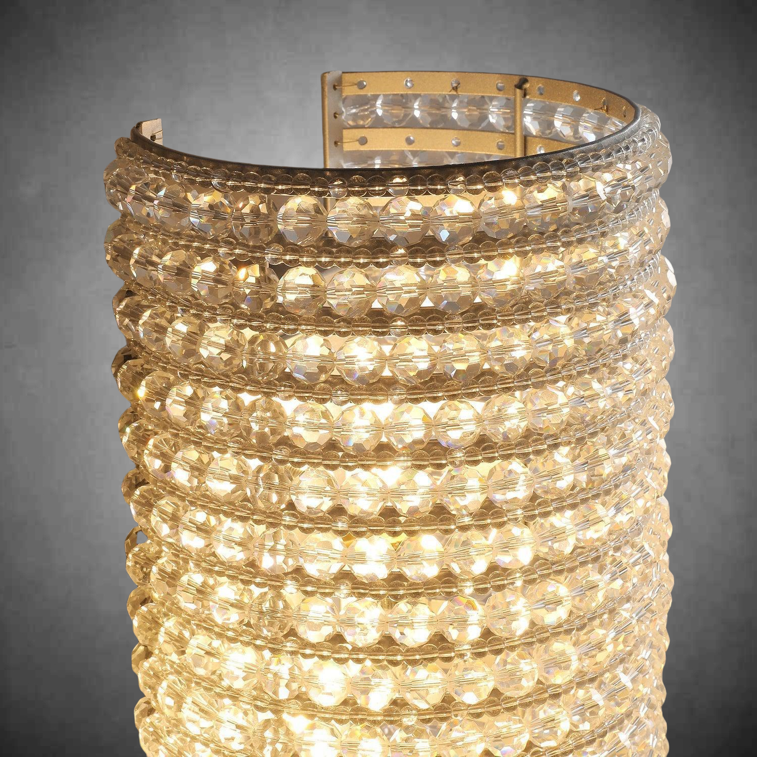 Hale Clear Crystal Beads Wall Sconce 21"H 36''H