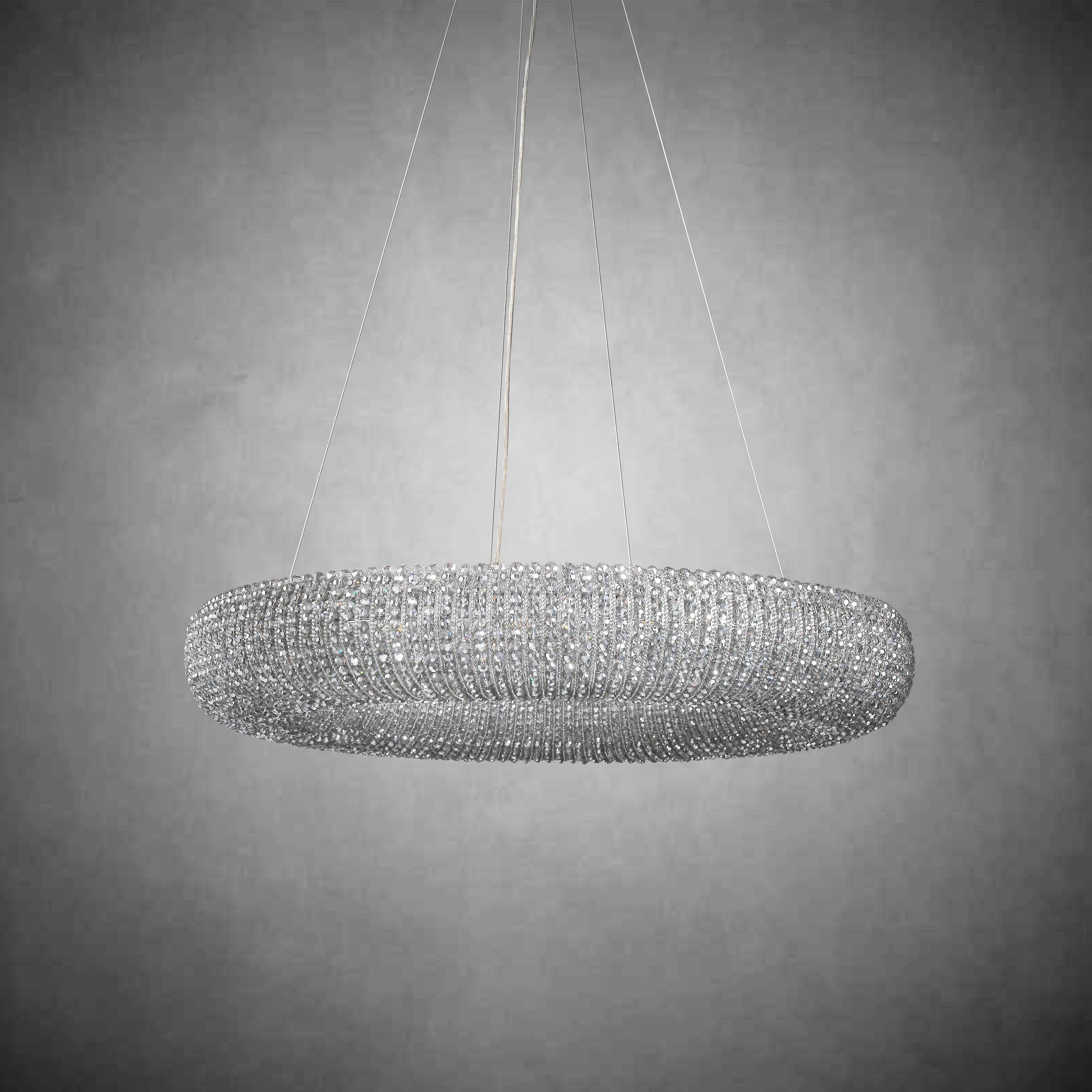 Hale Crystal Round LED Chandelier 32"41''59''72''