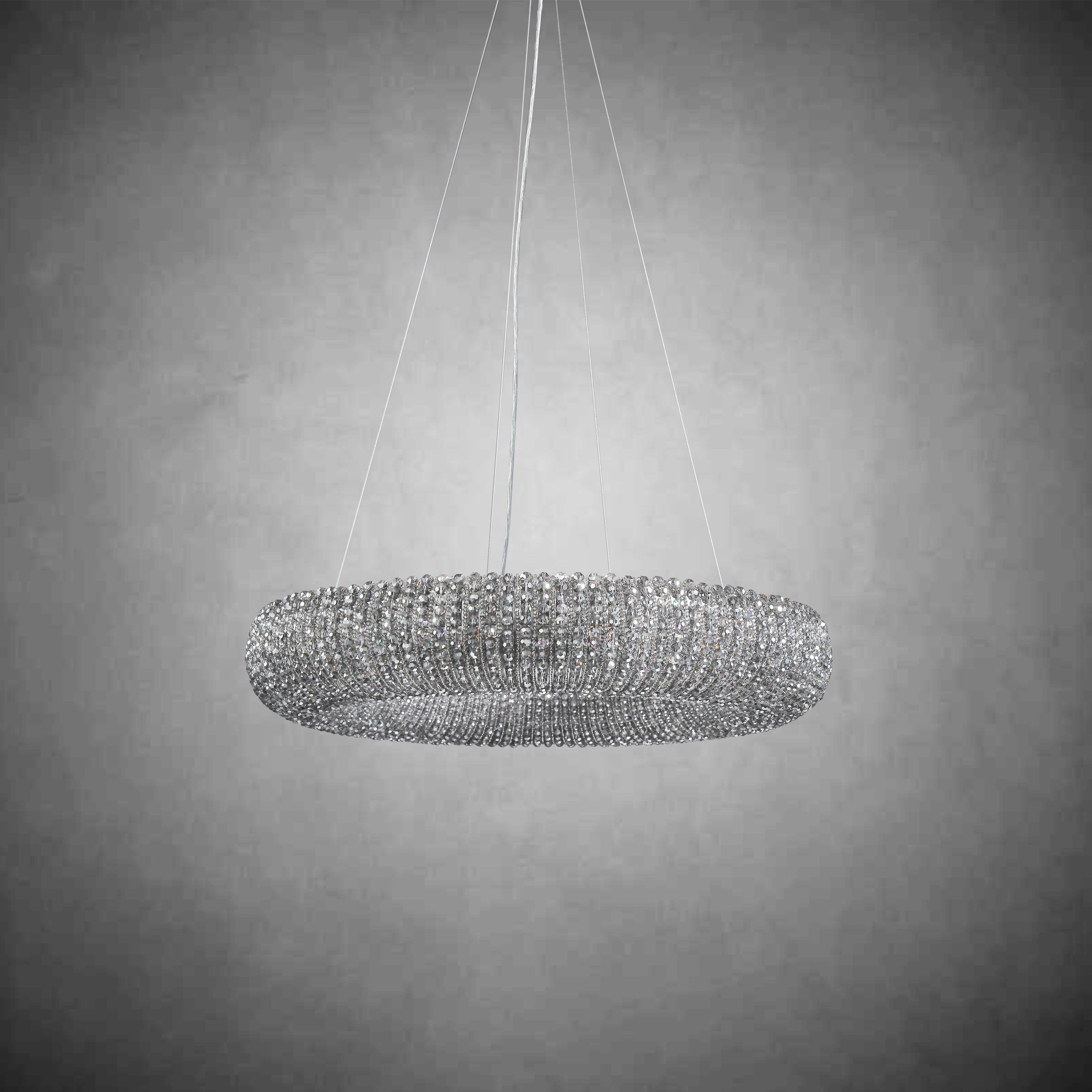Hale Crystal Round LED Chandelier 32"41''59''72''