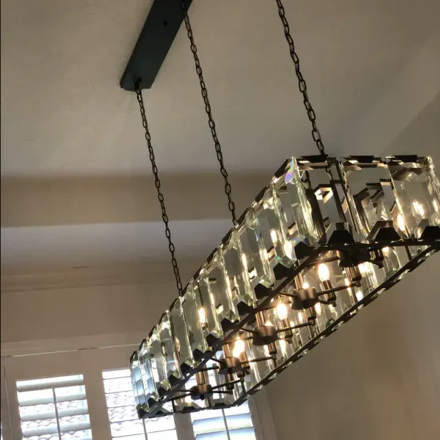 Harlow Multi Crystal Rectangular Chandelier