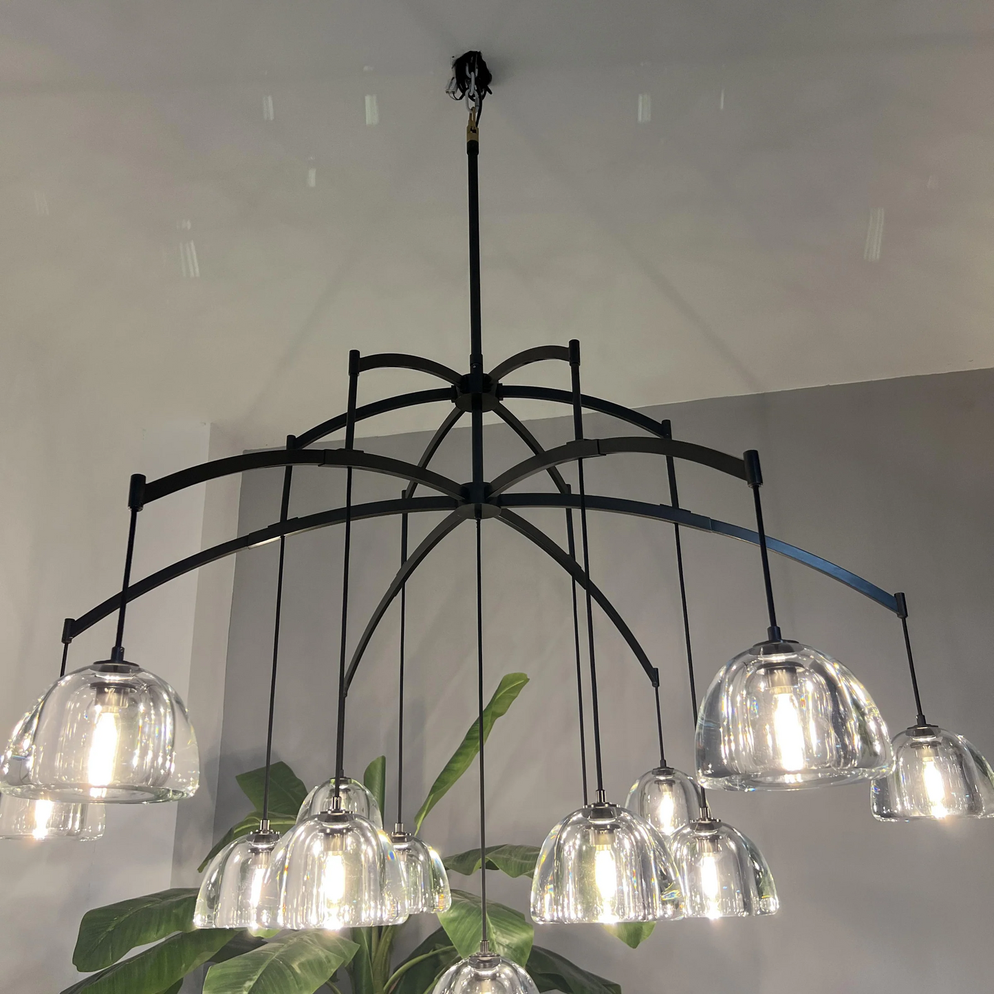 Hemisphere Modern Glass Pendant Light