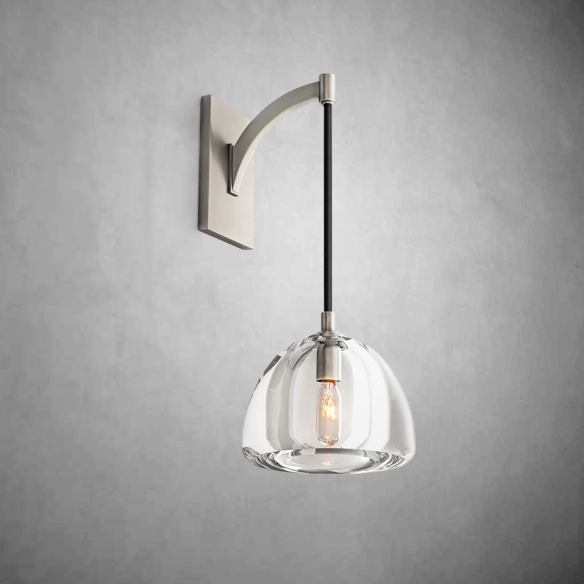 Hemispher Modern Glass Wall Sconce