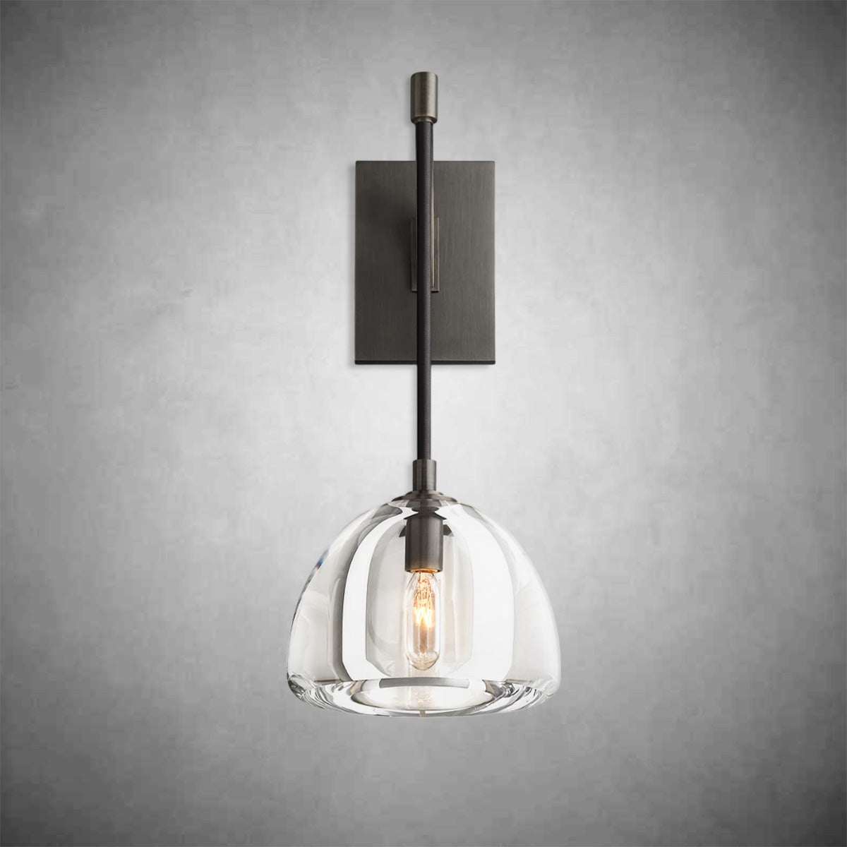 Hemispher Modern Glass Wall Sconce