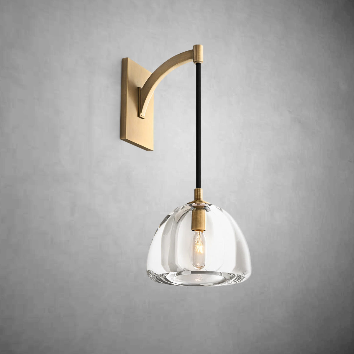 Hemispher Modern Glass Wall Sconce