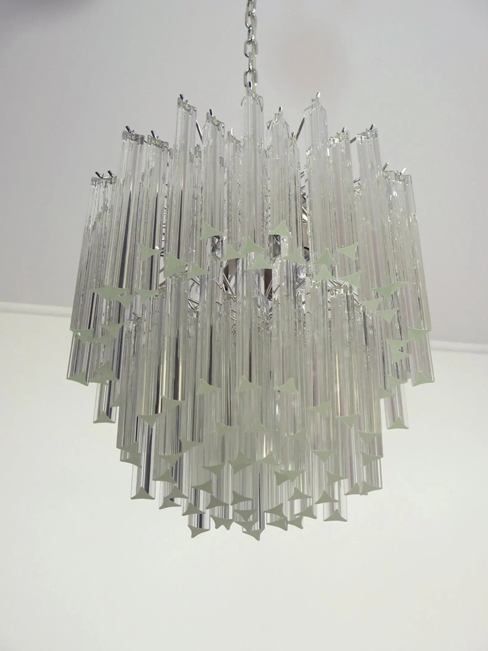 Murano Chandelier – Arianna -107 prisms – Transparent