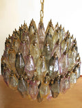 Poliedri 140-Glass Murano Chandelier - Multi