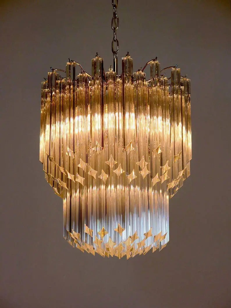 Murano Chandelier – 107 prisms – Transparent by Meetlighting