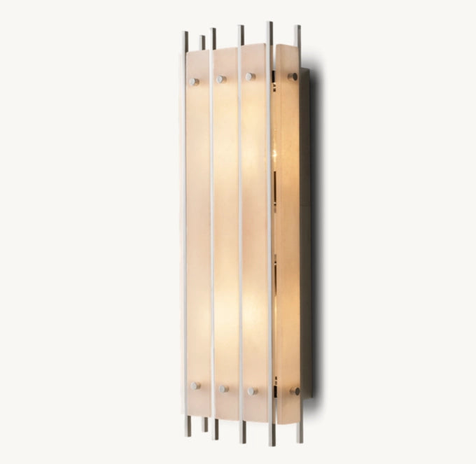 San Marco Alabaster Grand Rectangular Sconce