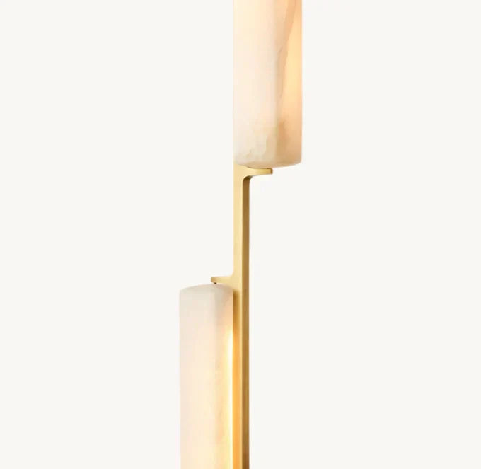 Audon Alabaster Linear Chandelier 54"