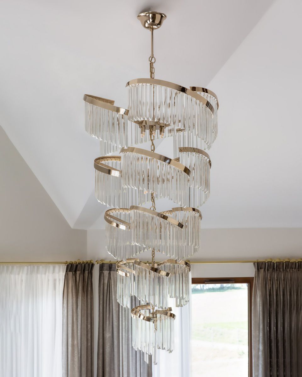 Twin Palms Foyer Crystal Chandelier