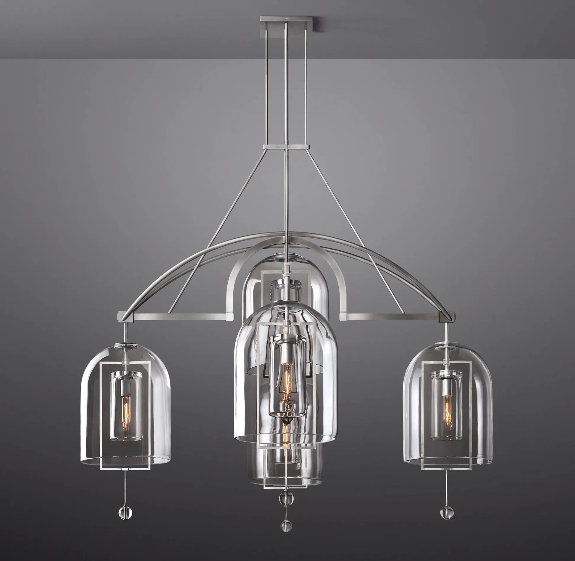 Fulcrum Round Chandelier 61" 5-Lights