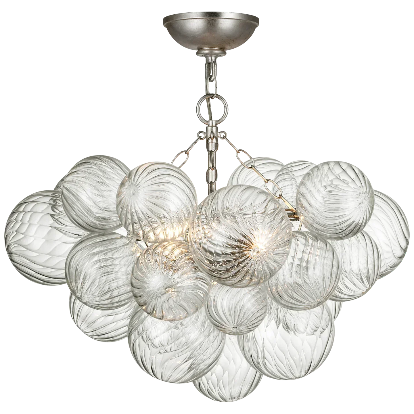 Talia Small Semi-Flush Mount 24", Modern Ceiling Lamp