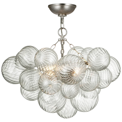 Talia Small Semi-Flush Mount 24", Modern Ceiling Lamp