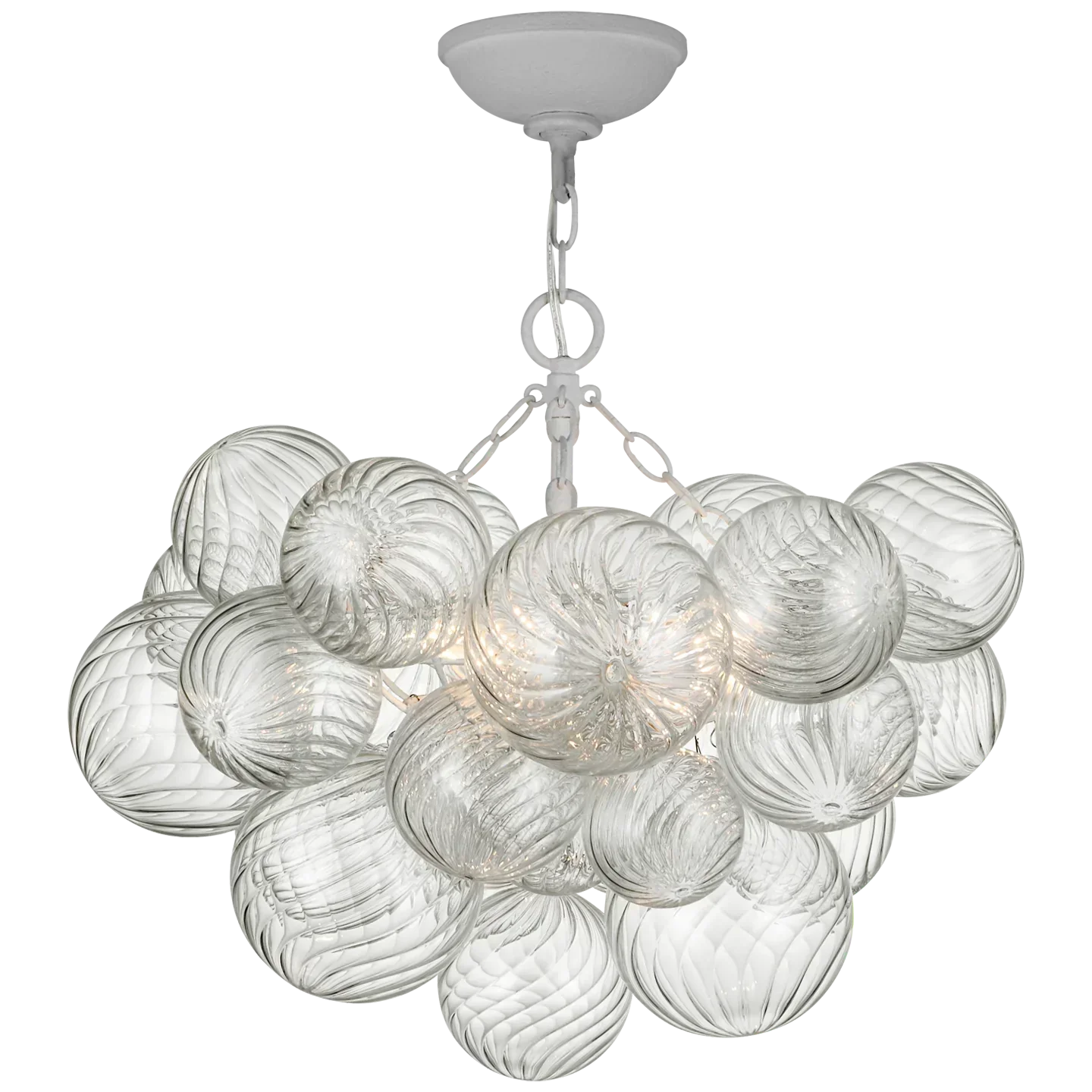 Talia Small Semi-Flush Mount 24", Modern Ceiling Lamp