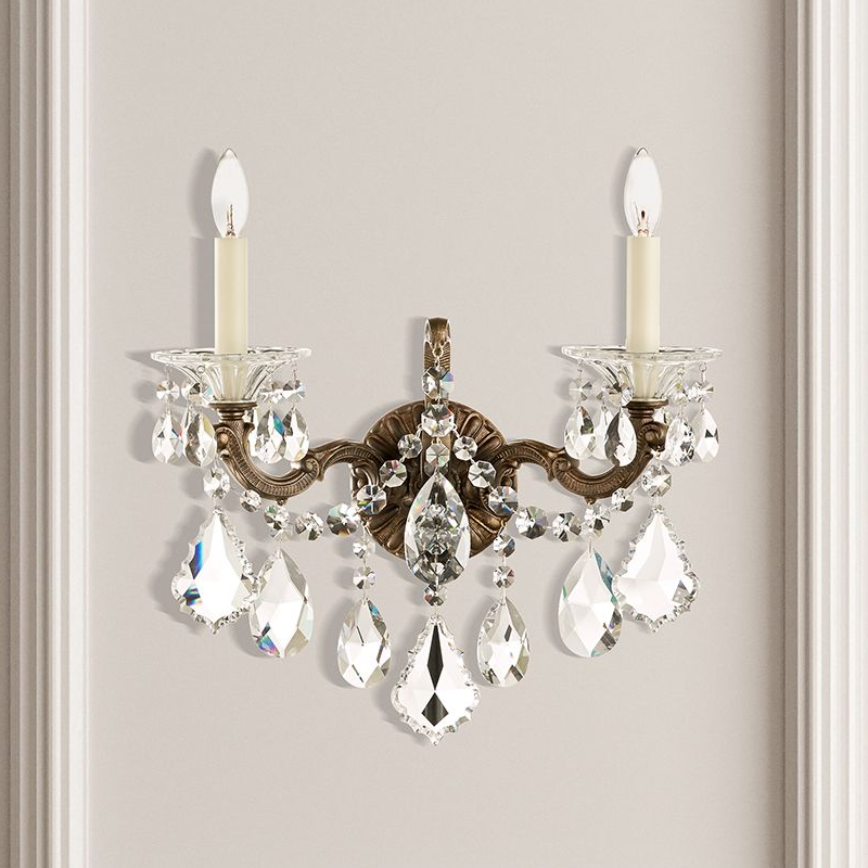Meet Crystal 5001 La Scala 2-lt 17" Tall Wall Sconce