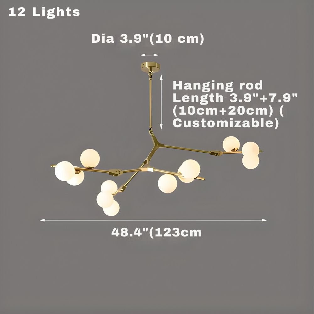 Lio Modern Tree Branch Ceiling Light Fixture - Gold48.4"(123cm)Warm Light 3000KBlushlighting