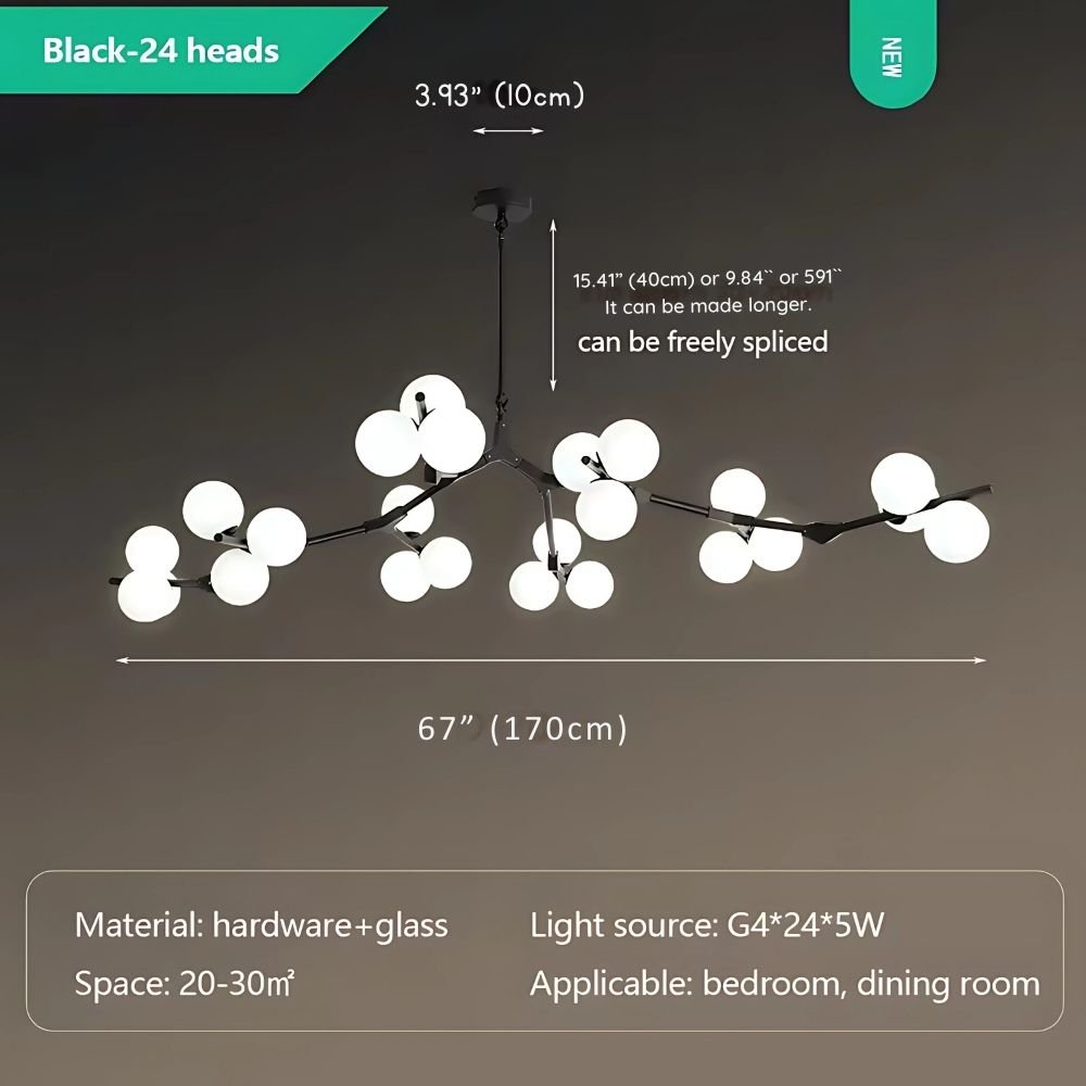 Lio Modern Tree Branch Ceiling Light Fixture - Gold48.4"(123cm)Warm Light 3000KBlushlighting