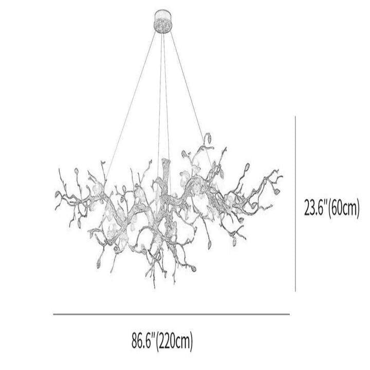 Luxury Flower Tree Branch Chandelier - L 39.4″(100cm) x W 25.6″(65cm) x H 22.8″(58cm)meetlighting