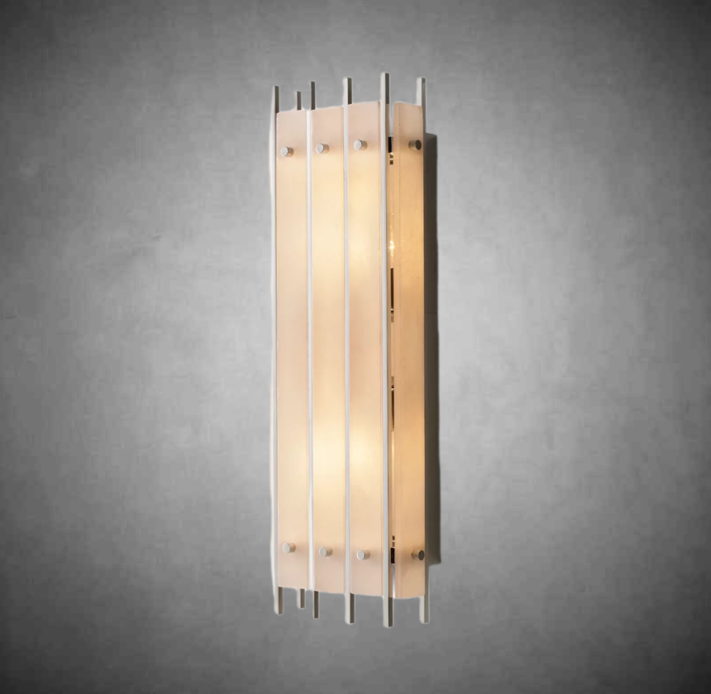 Marisol Alabaster Grand Rectangular Sconce
