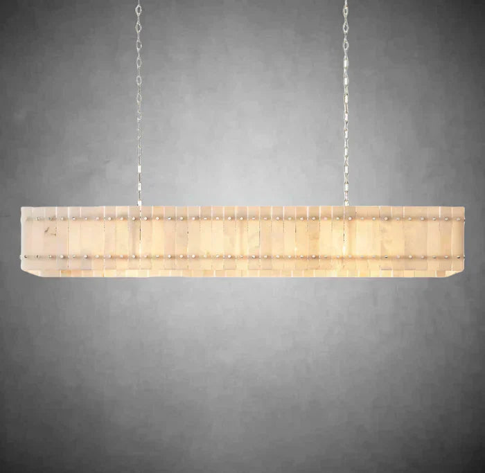 Marisol Alabaster Linear Chandelier 54"72"