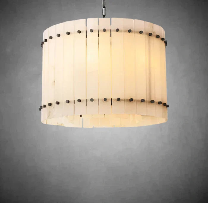 Marisol Alabaster Round Chandelier