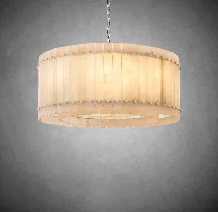Marisol Alabaster Round Chandelier