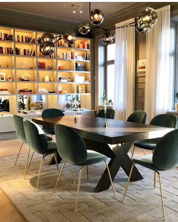 Modern Sputnik Smoky Gray/Amber Glass Branch Chandelier for Kitchen Island/Dining Room - 8 Globes/W89.76"*D33.07"*H22.8"Brass Finish/Clear GlassWarm meetlighting