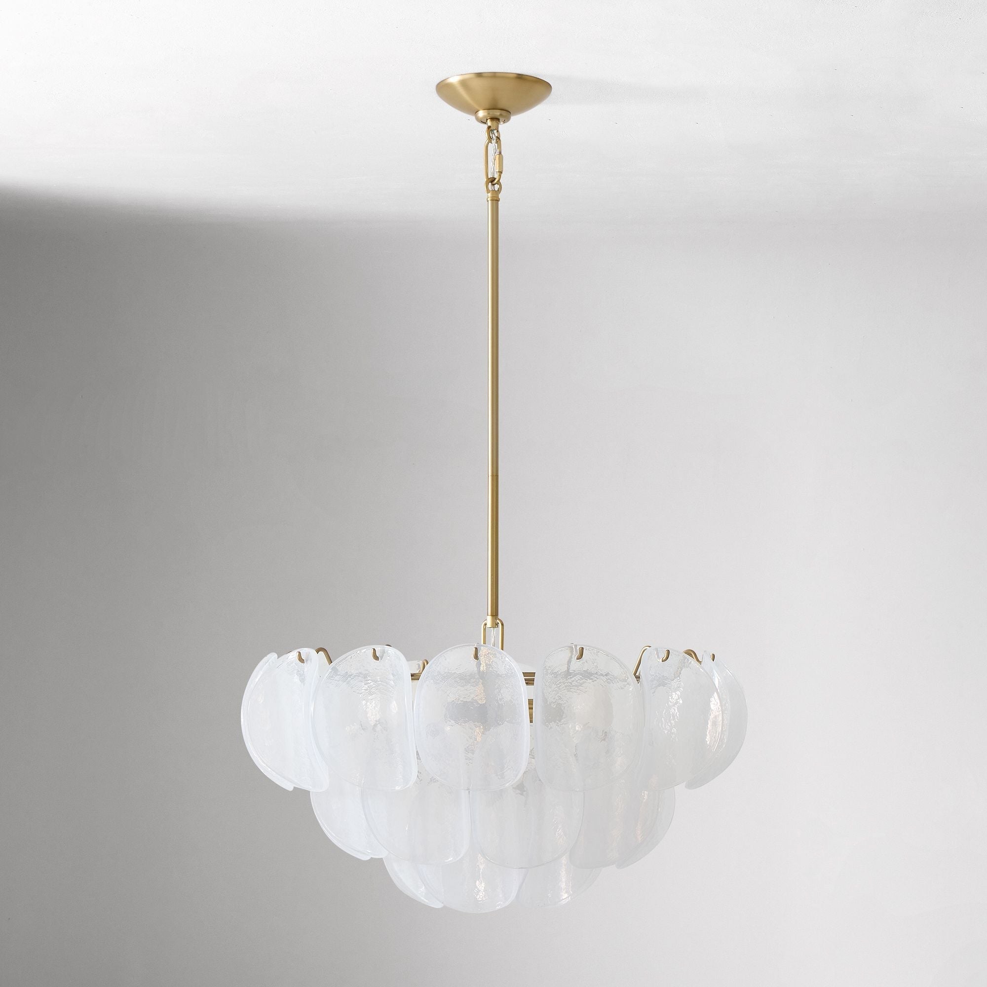 Murano Chandelier (22") White-meetlighting-meetlighting
