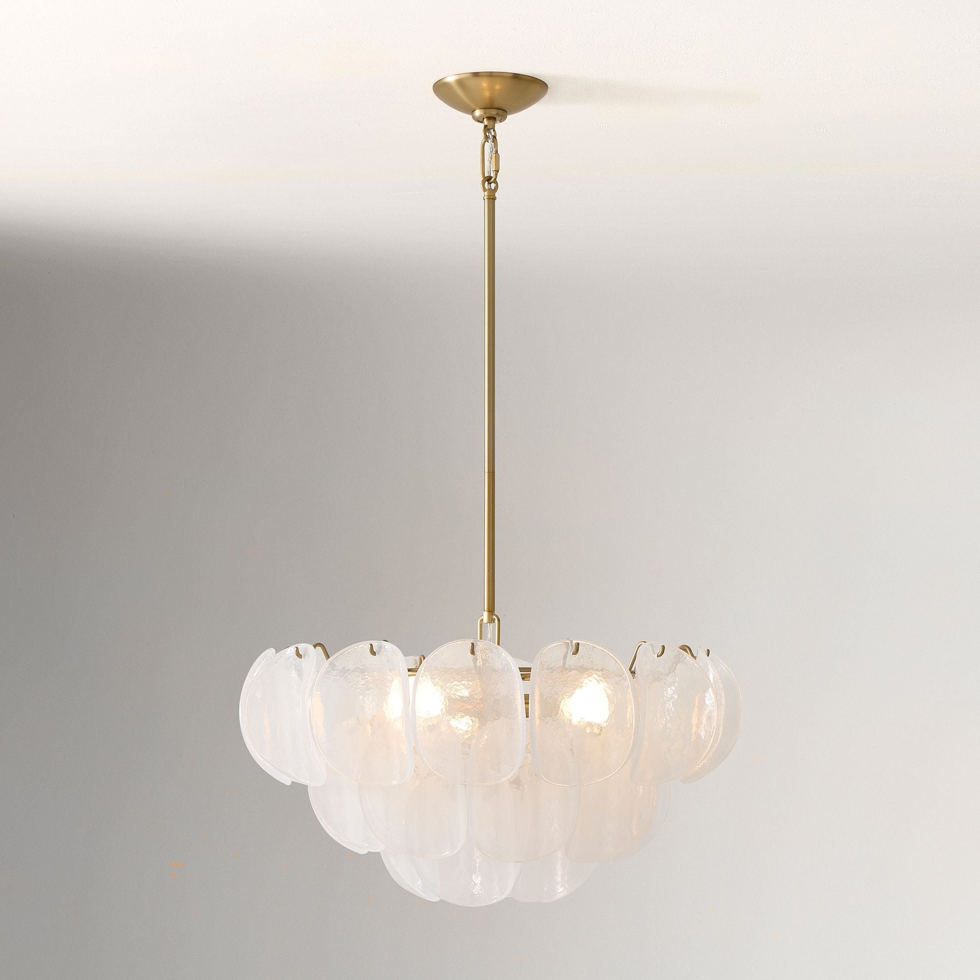 Murano Chandelier (22") White
