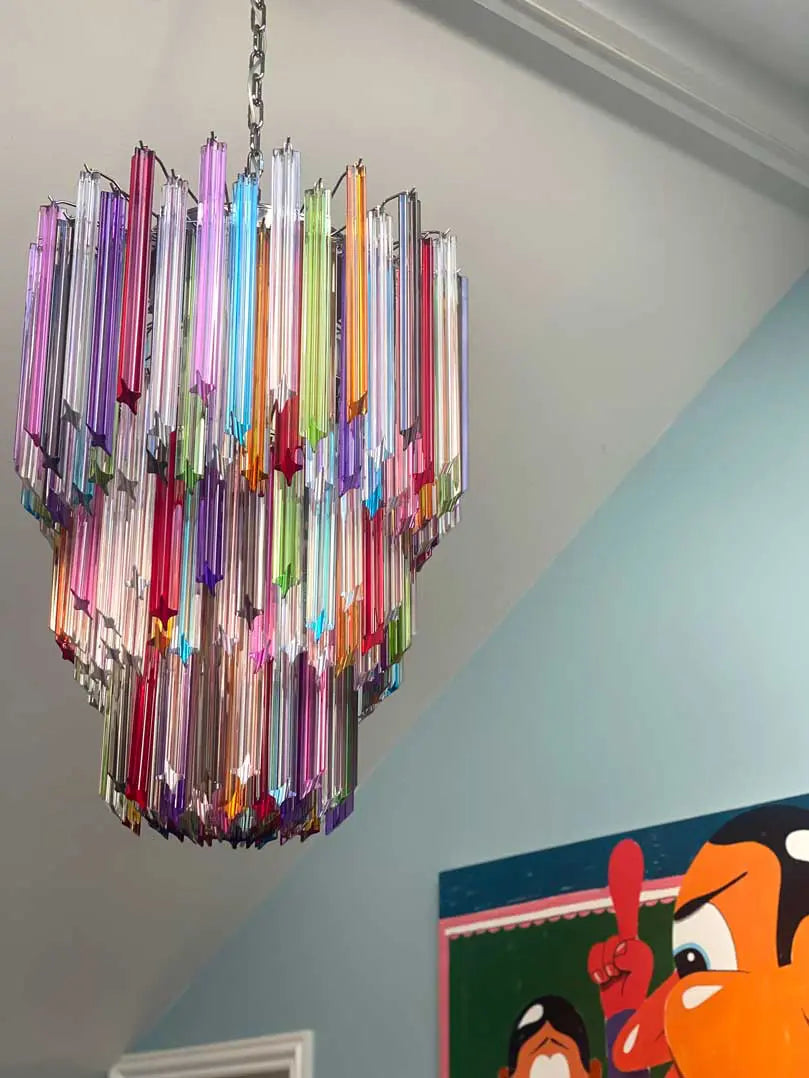 Murano Chandelier – 184 prisms – Multi by Meetlighting