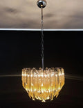 Murano Glass Chandelier - 107 prisms - Yellow