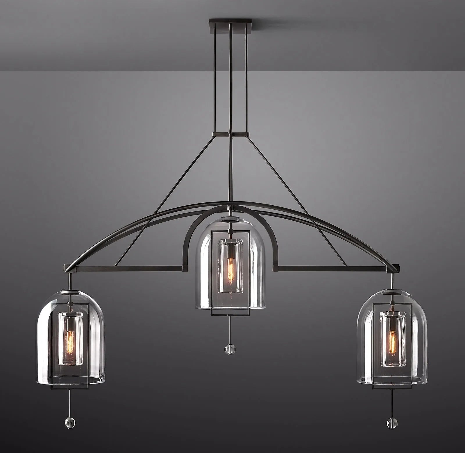 Fulcrum Round Chandelier  73" 3-Lights