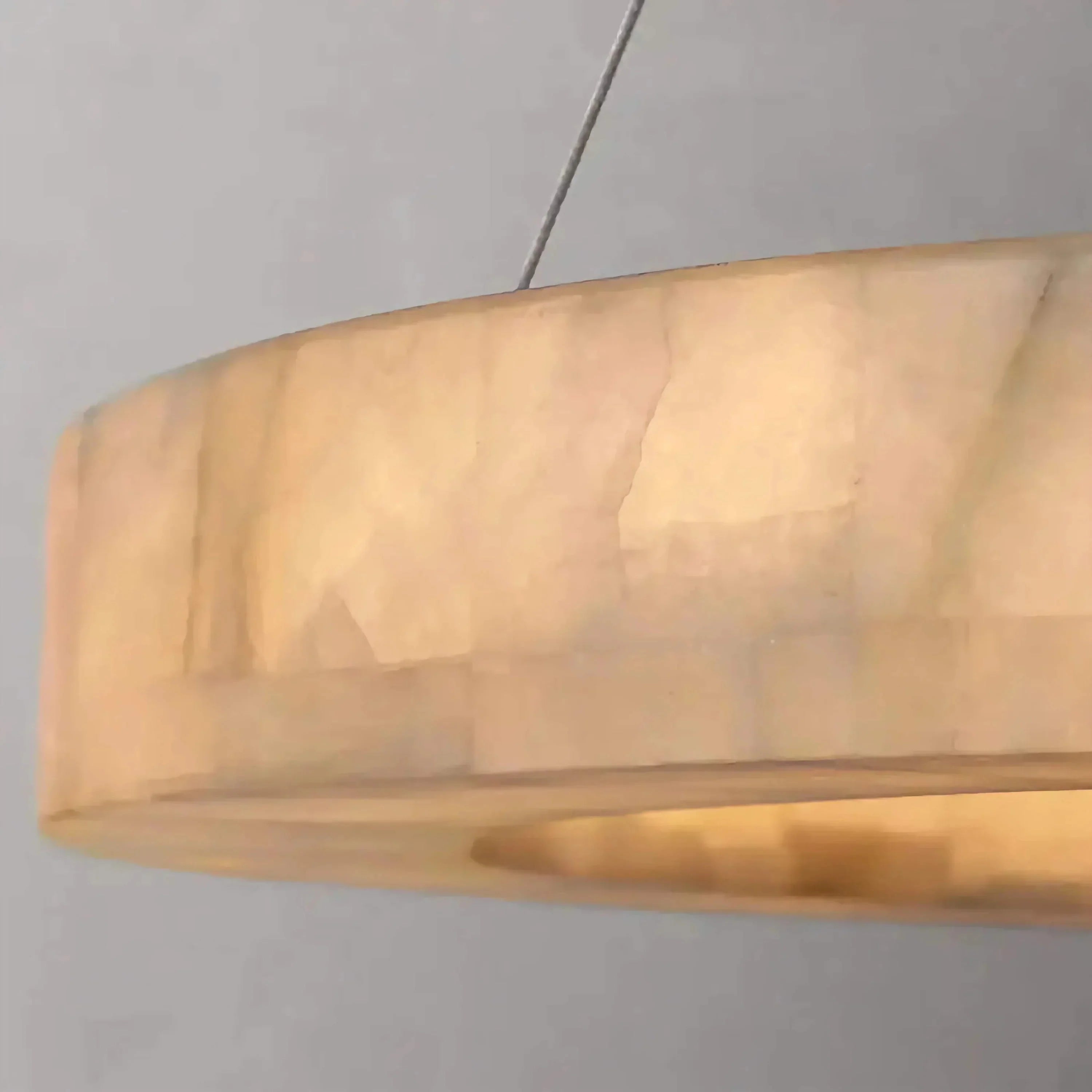 OLYRA 3 - TIER ROUND ALABASTER CHANDELIER 39" 47" 59"D - 100cm / 60cm | 39.4" / 23.6"BlackWarm whiteBlushlighting