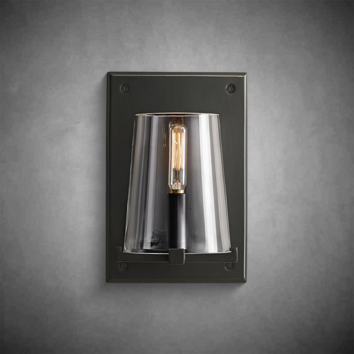 Pauillae Clear Glass Wall Sconce