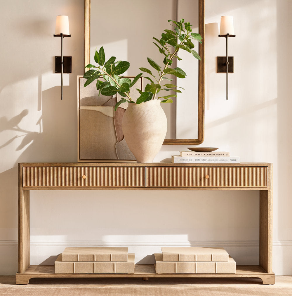 Pauillae Fabric Shade Torch Sconce